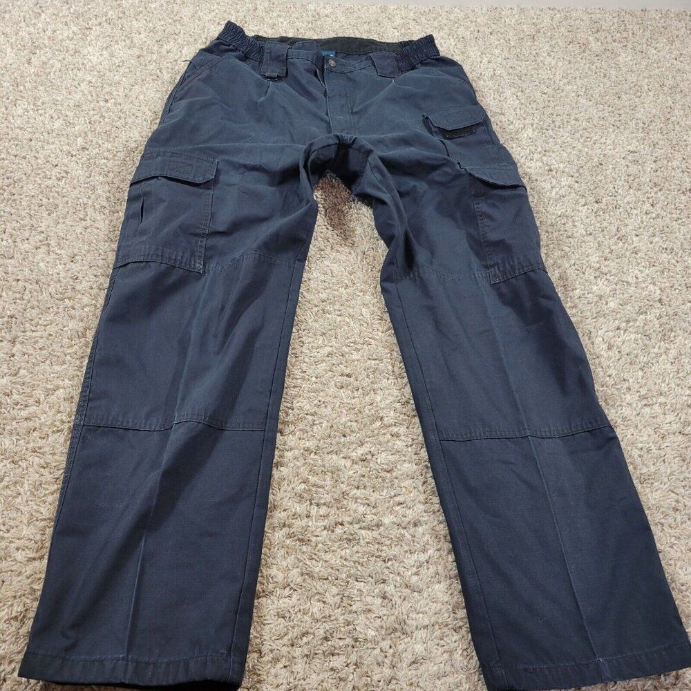 Propper Pants Mens 36x31 Tag 36x34 Blue Tactical Cargo Pockets Outdoor Stretch